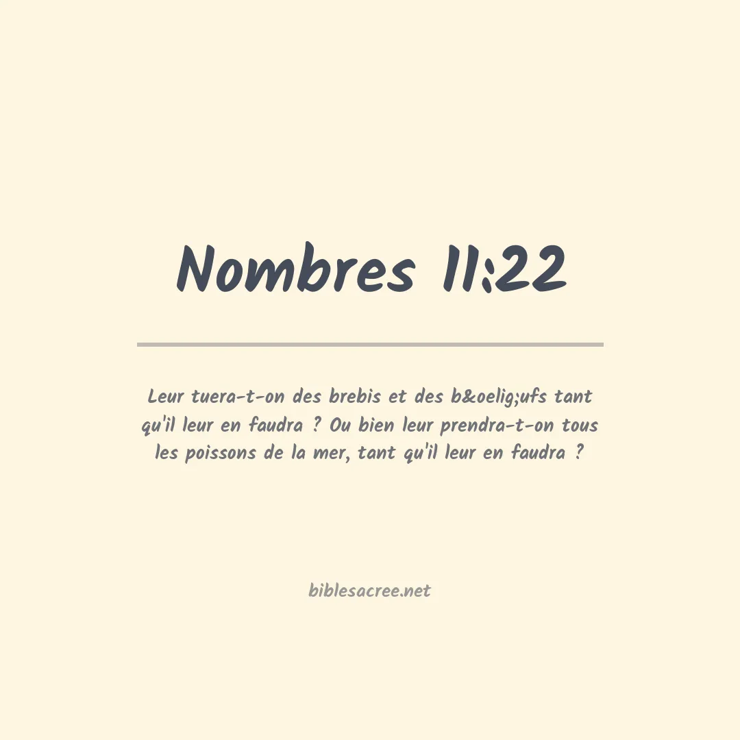 Nombres - 11:22