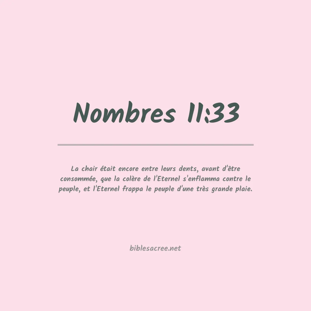 Nombres - 11:33