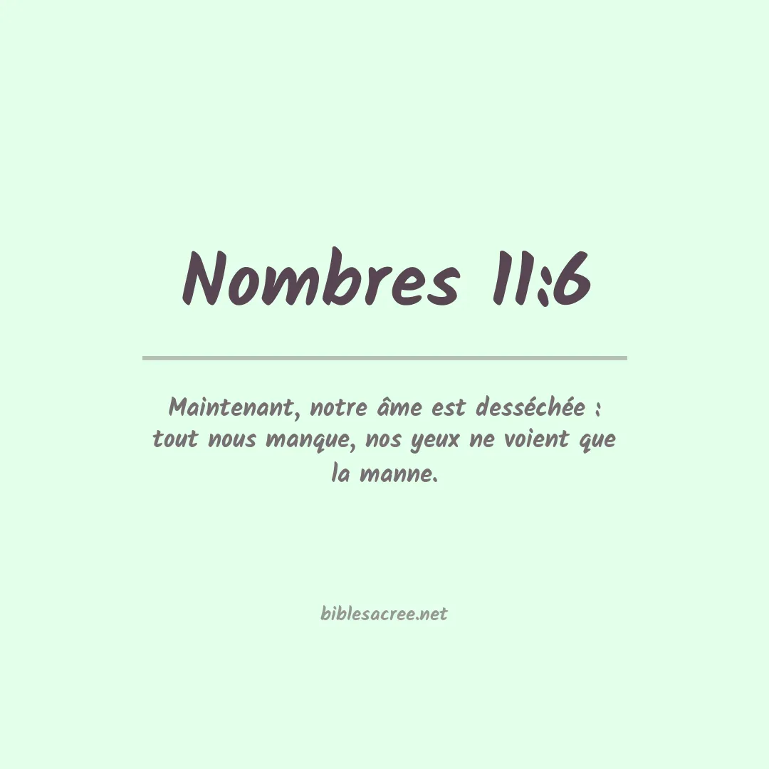 Nombres - 11:6