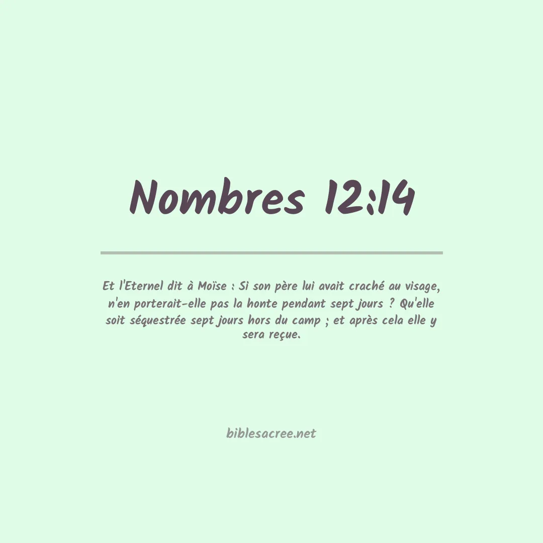 Nombres - 12:14