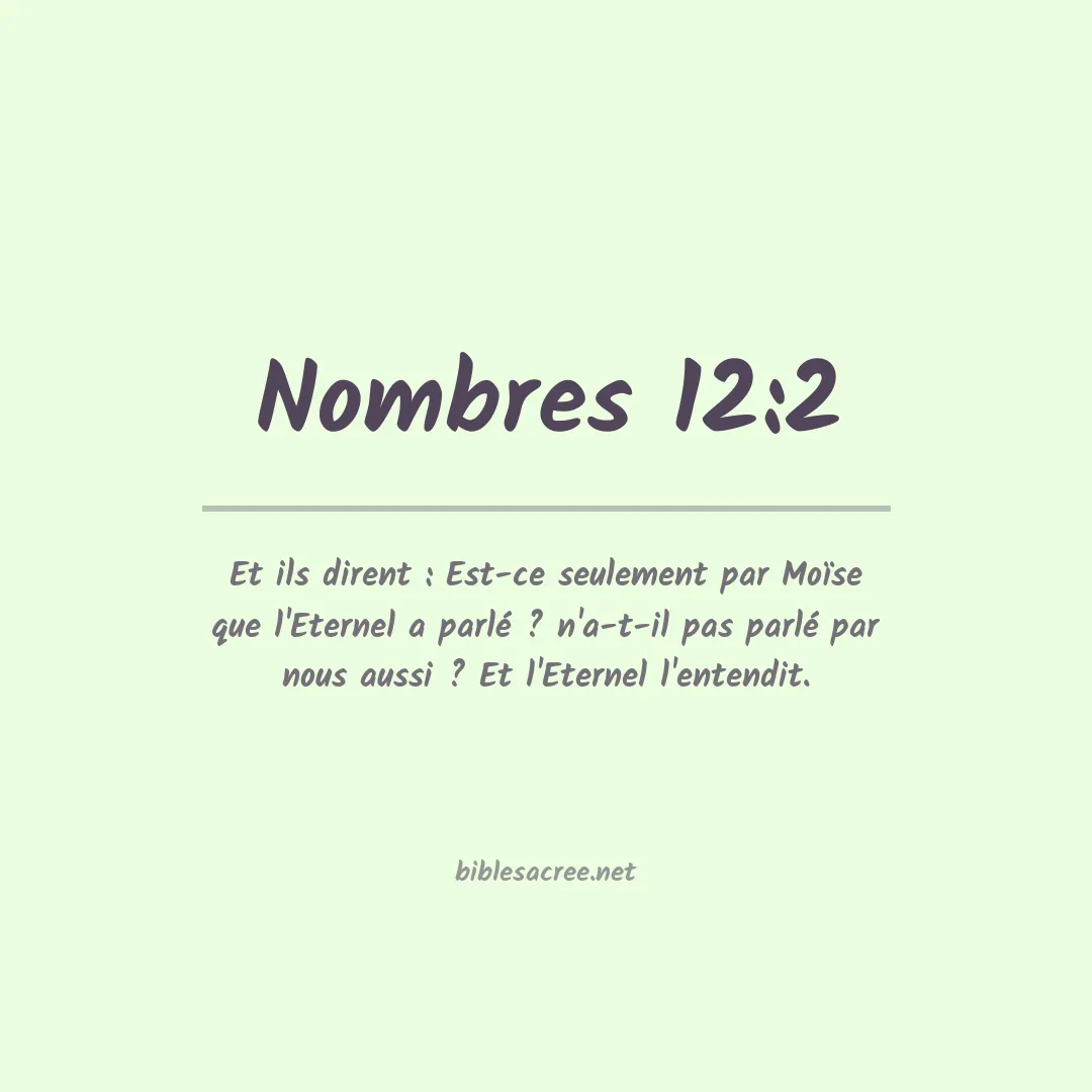 Nombres - 12:2