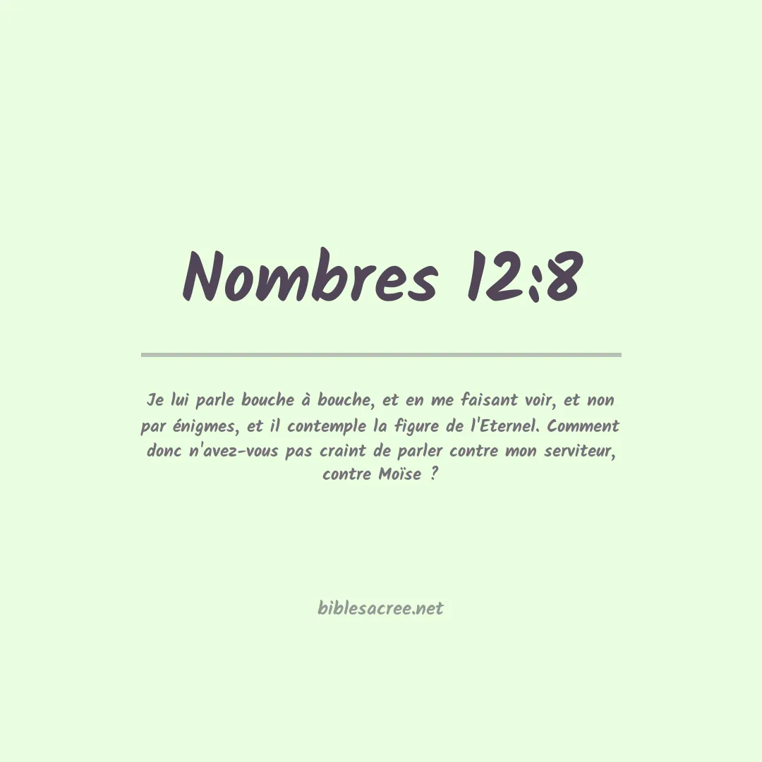 Nombres - 12:8