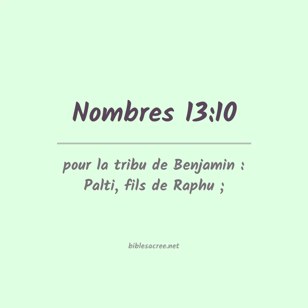 Nombres - 13:10