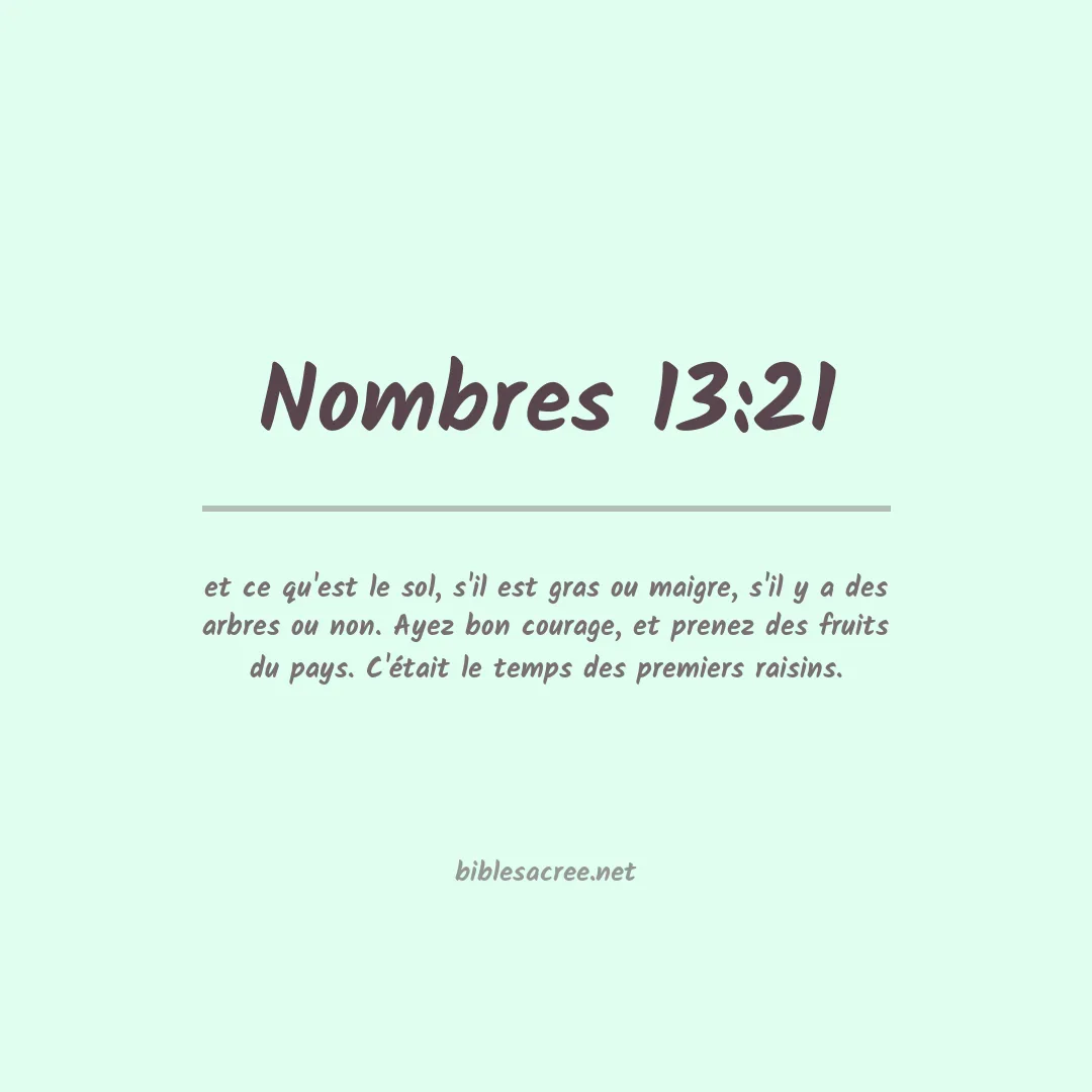 Nombres - 13:21