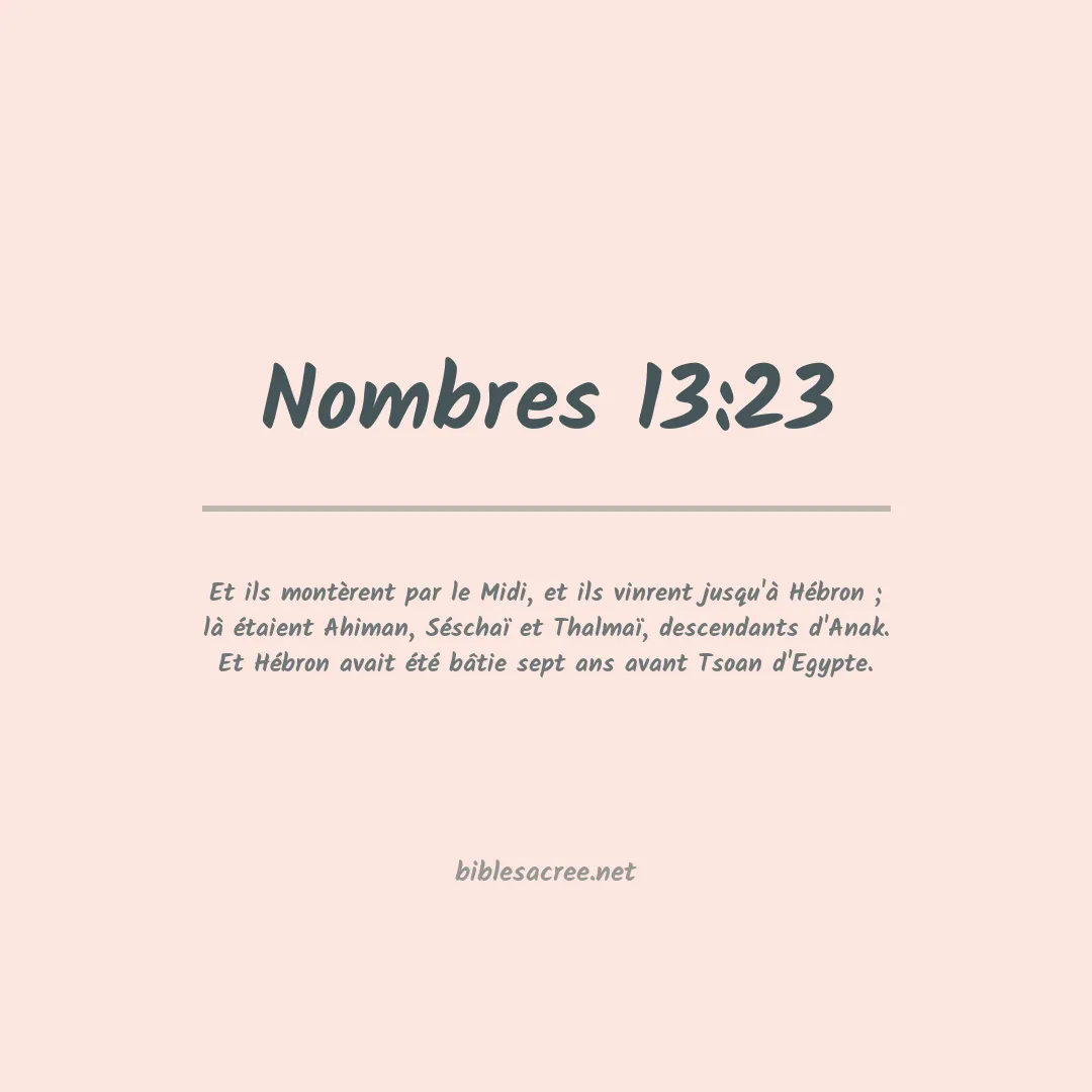 Nombres - 13:23