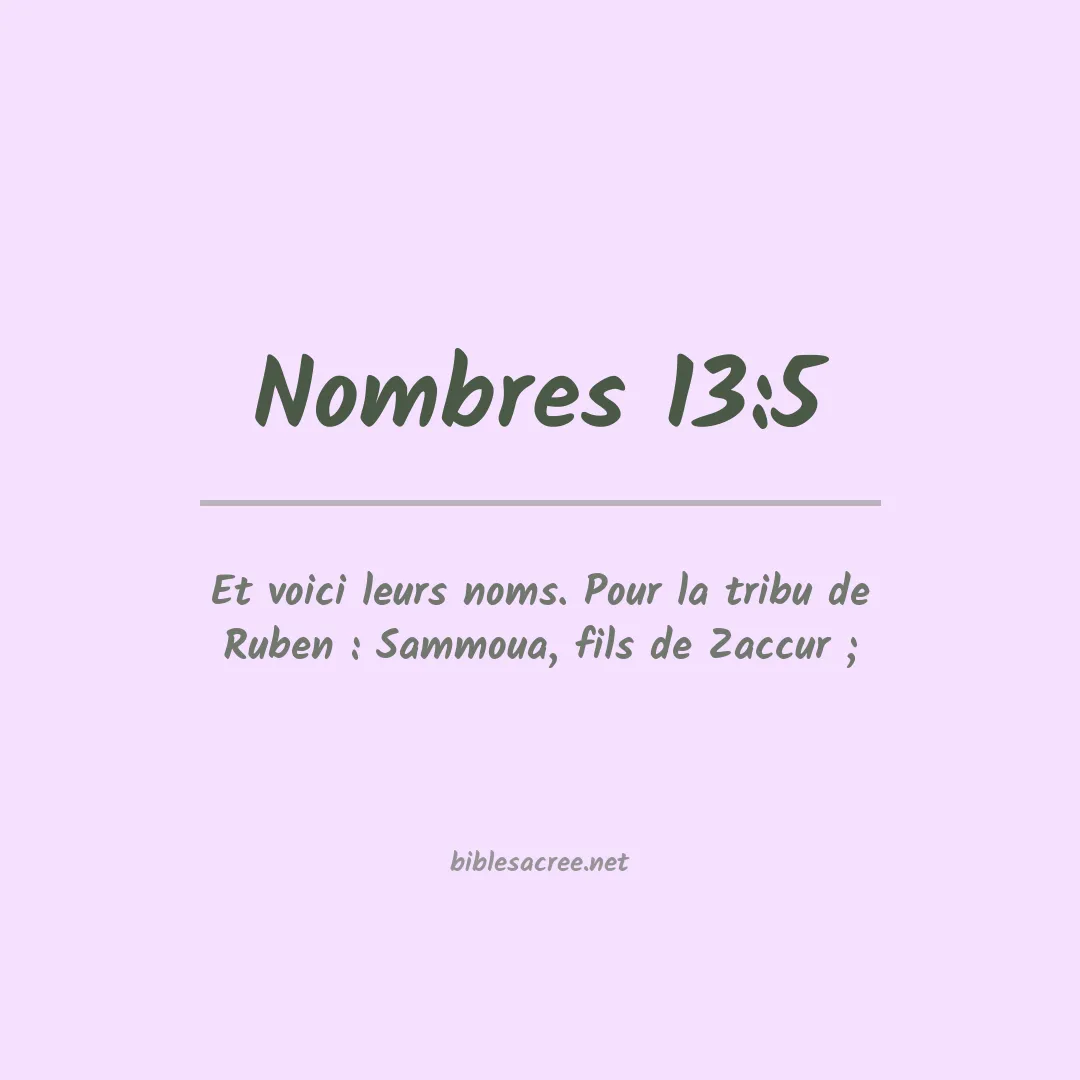 Nombres - 13:5