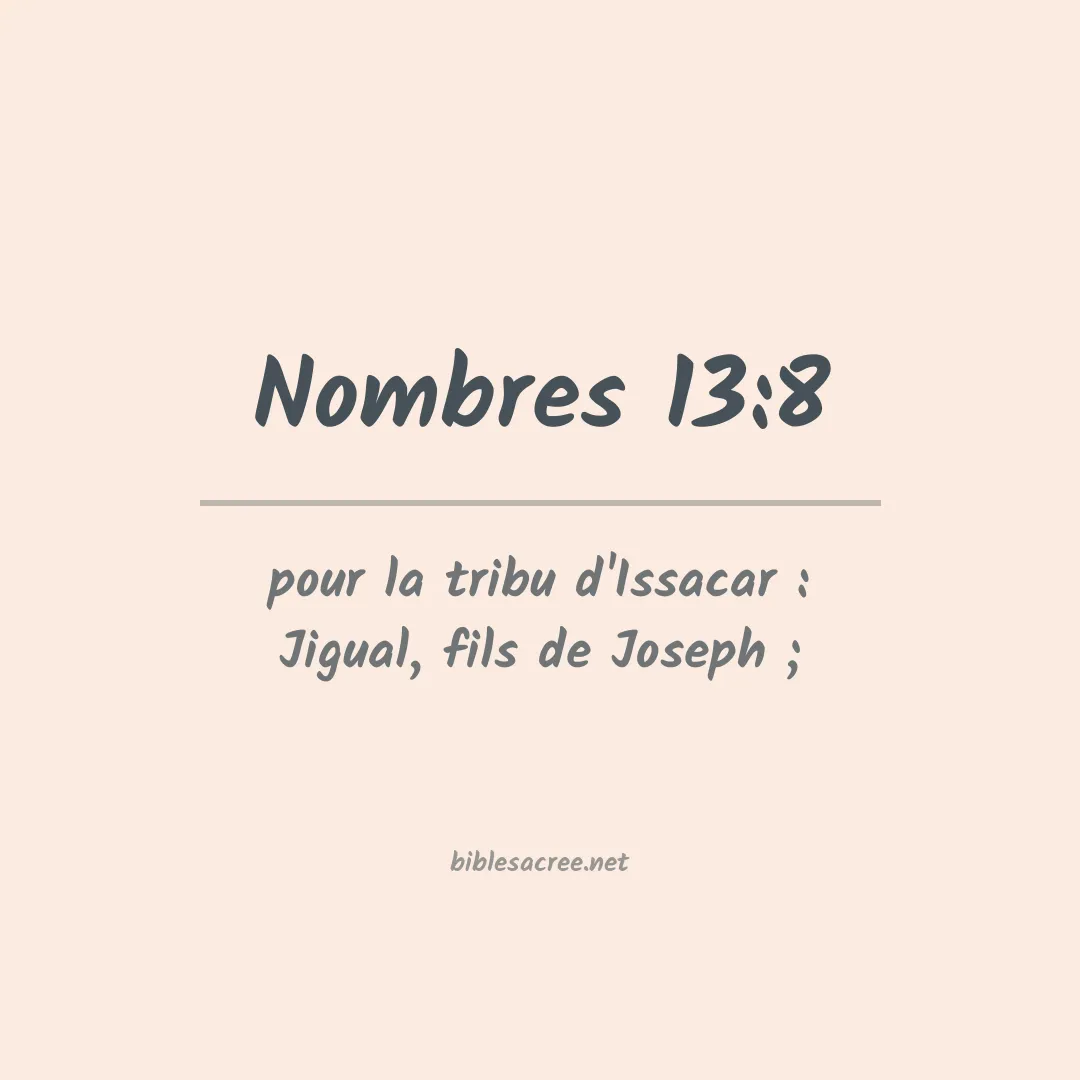 Nombres - 13:8