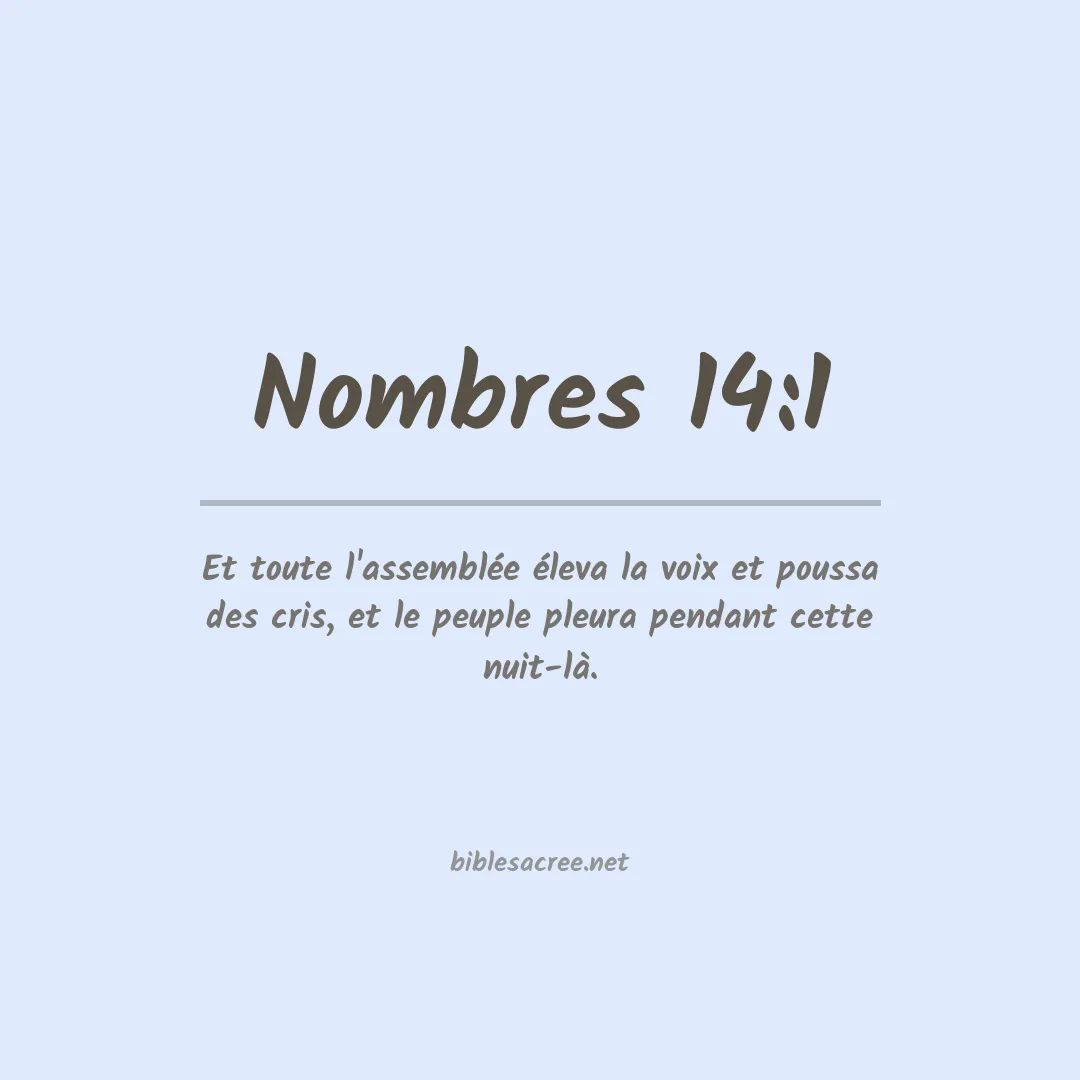 Nombres - 14:1