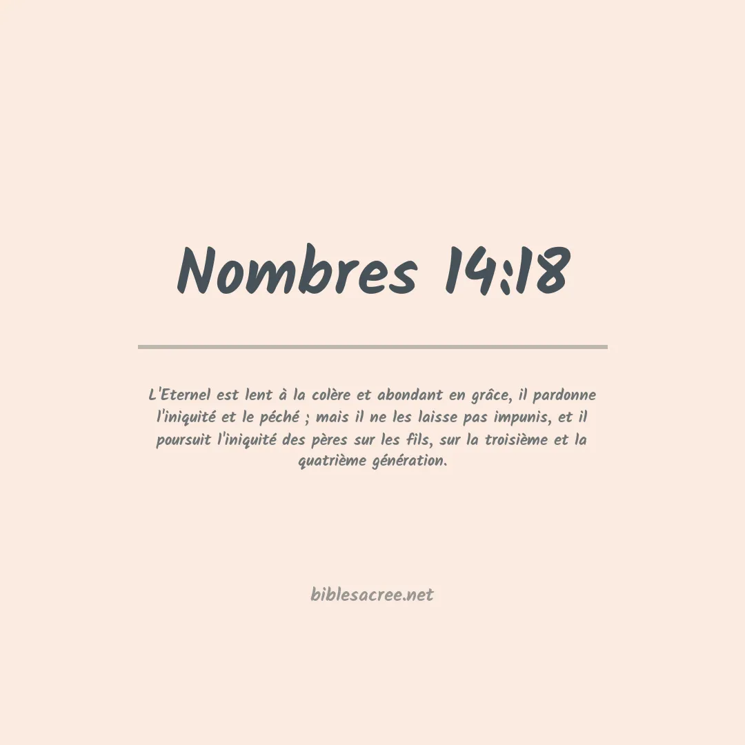 Nombres - 14:18