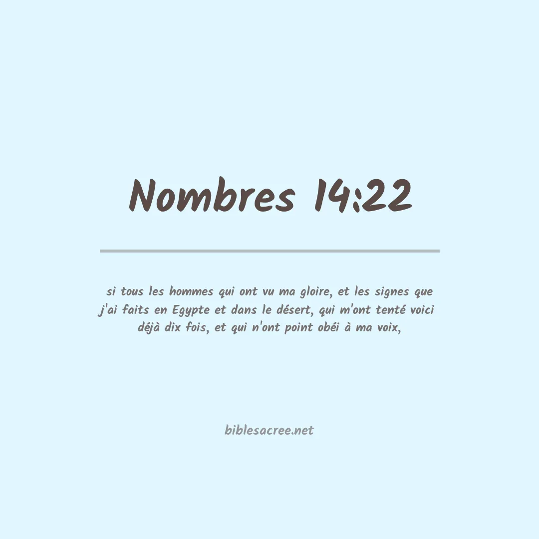 Nombres - 14:22