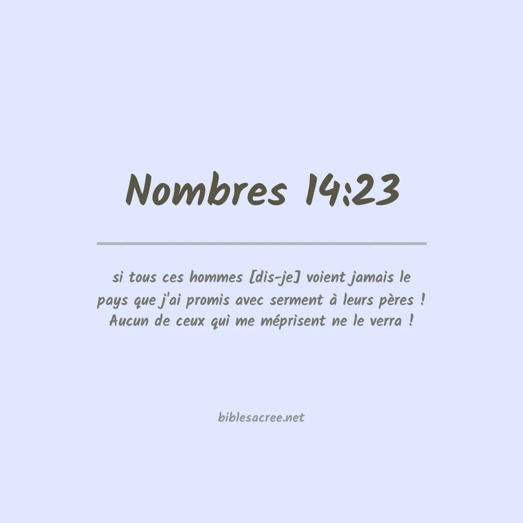Nombres - 14:23