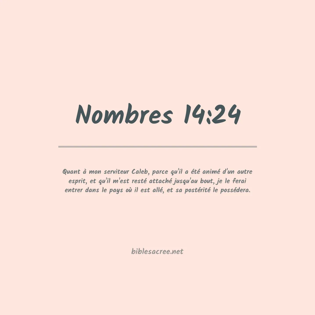 Nombres - 14:24
