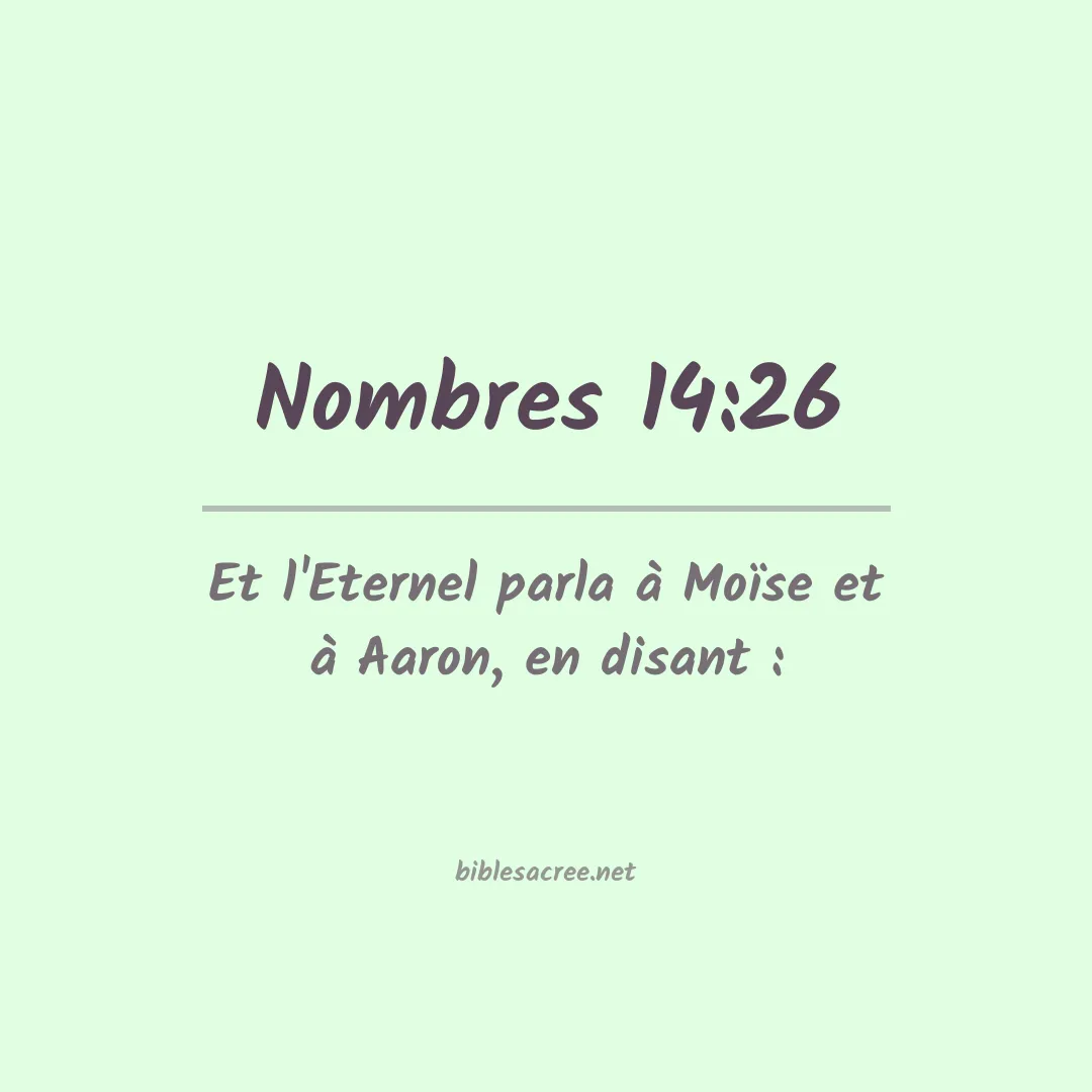 Nombres - 14:26