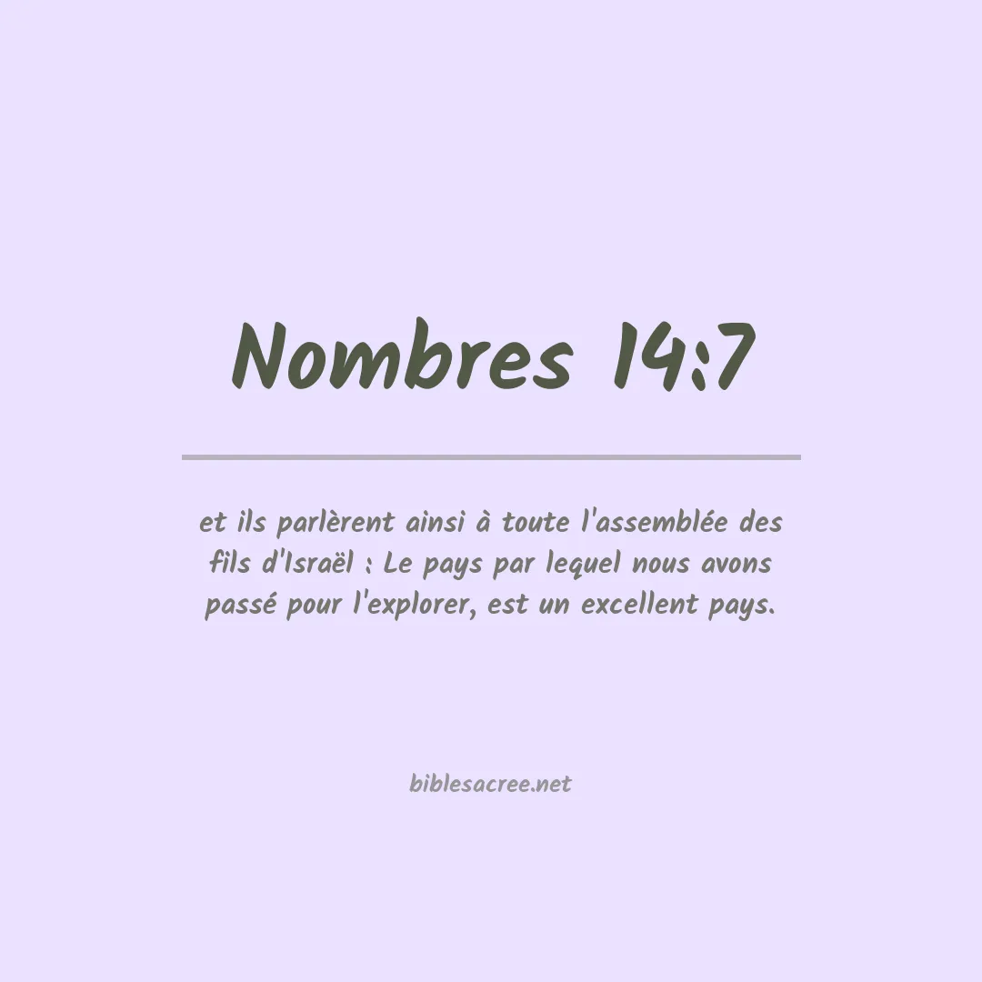 Nombres - 14:7