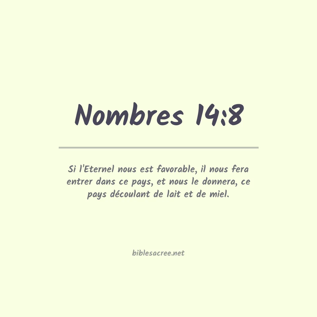 Nombres - 14:8