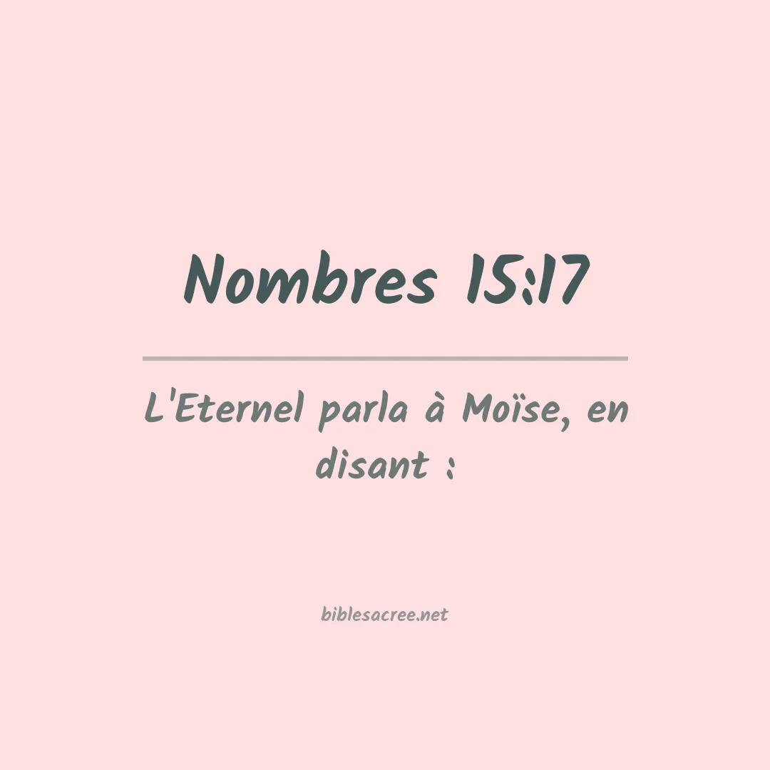 Nombres - 15:17