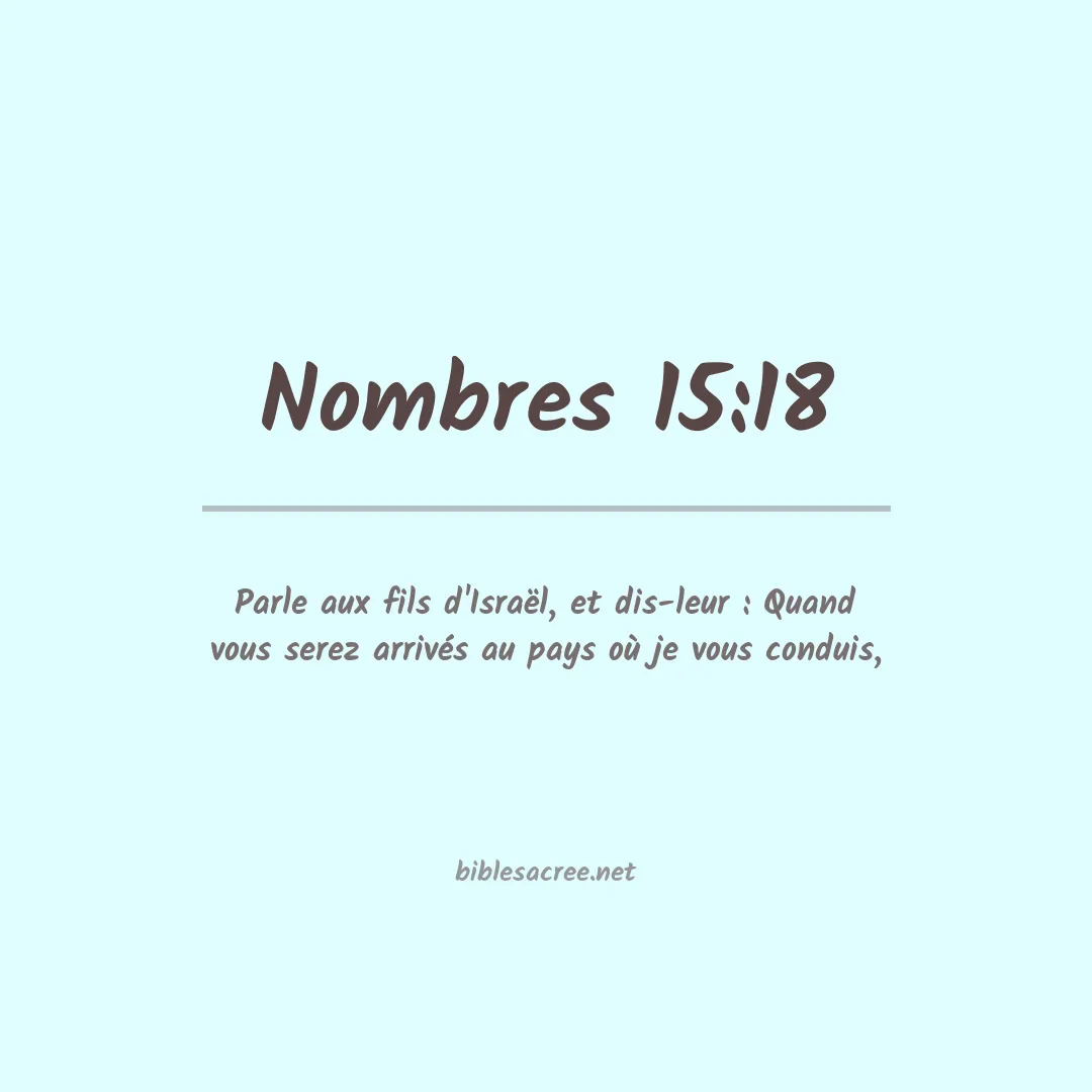 Nombres - 15:18