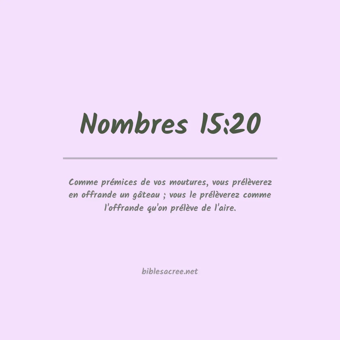 Nombres - 15:20