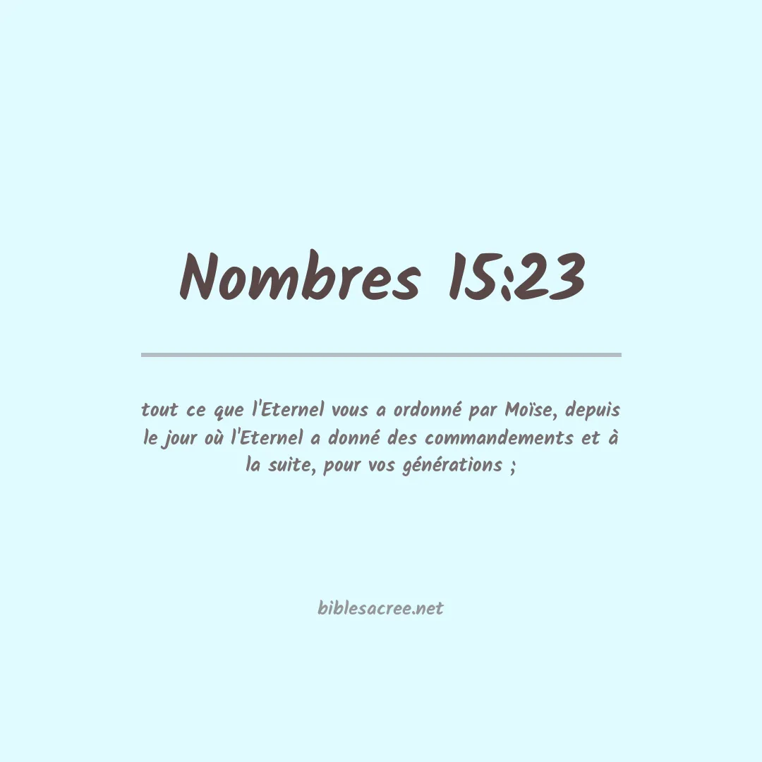 Nombres - 15:23