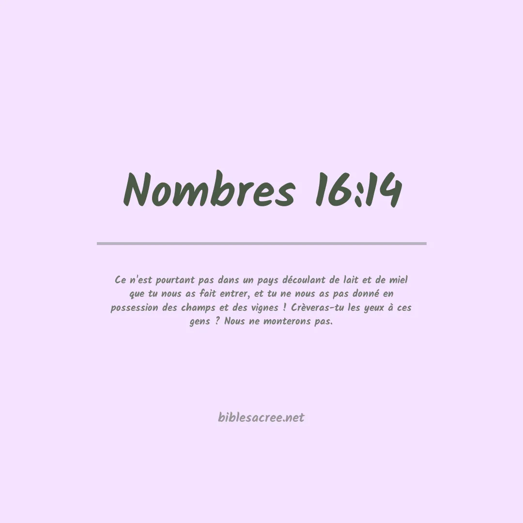 Nombres - 16:14