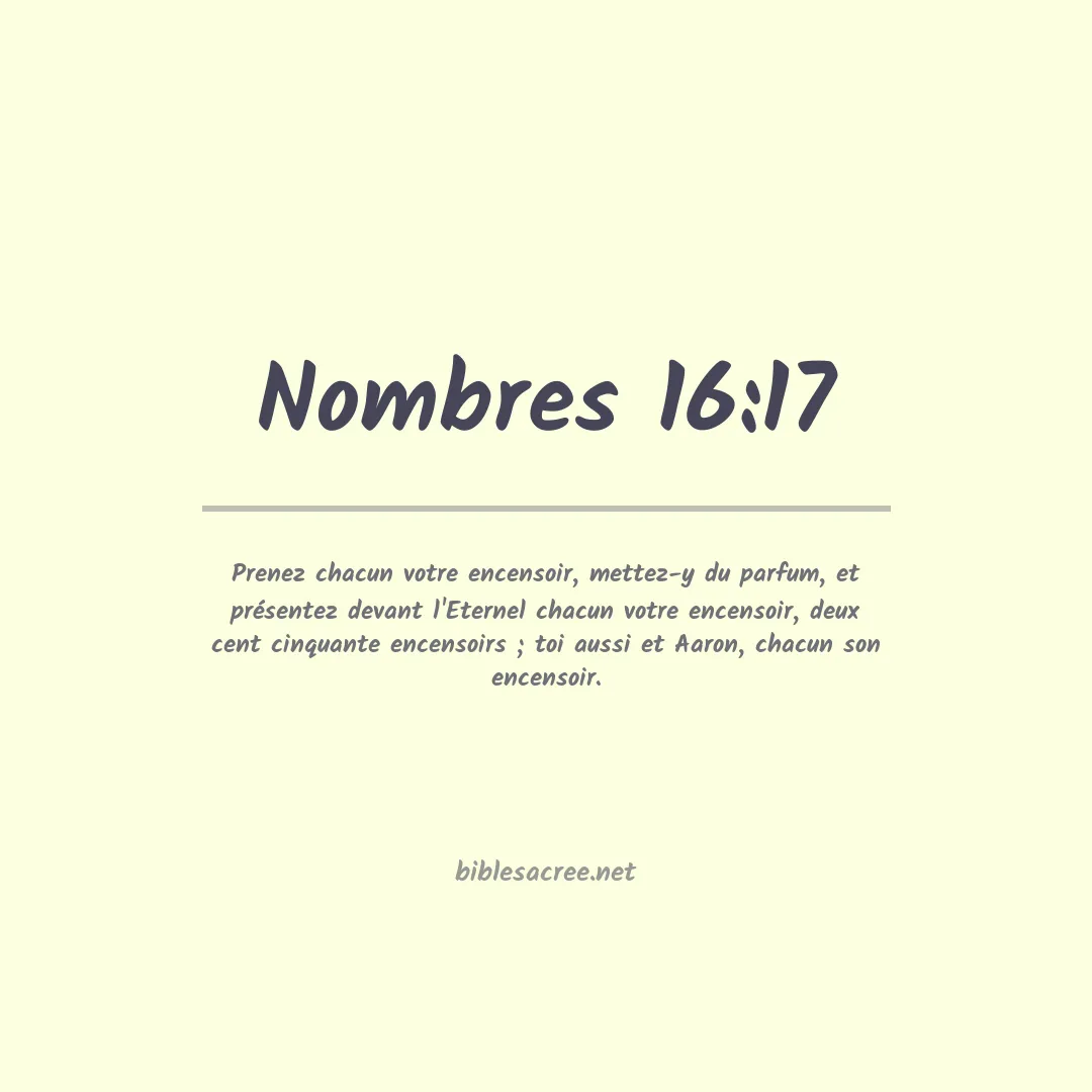 Nombres - 16:17