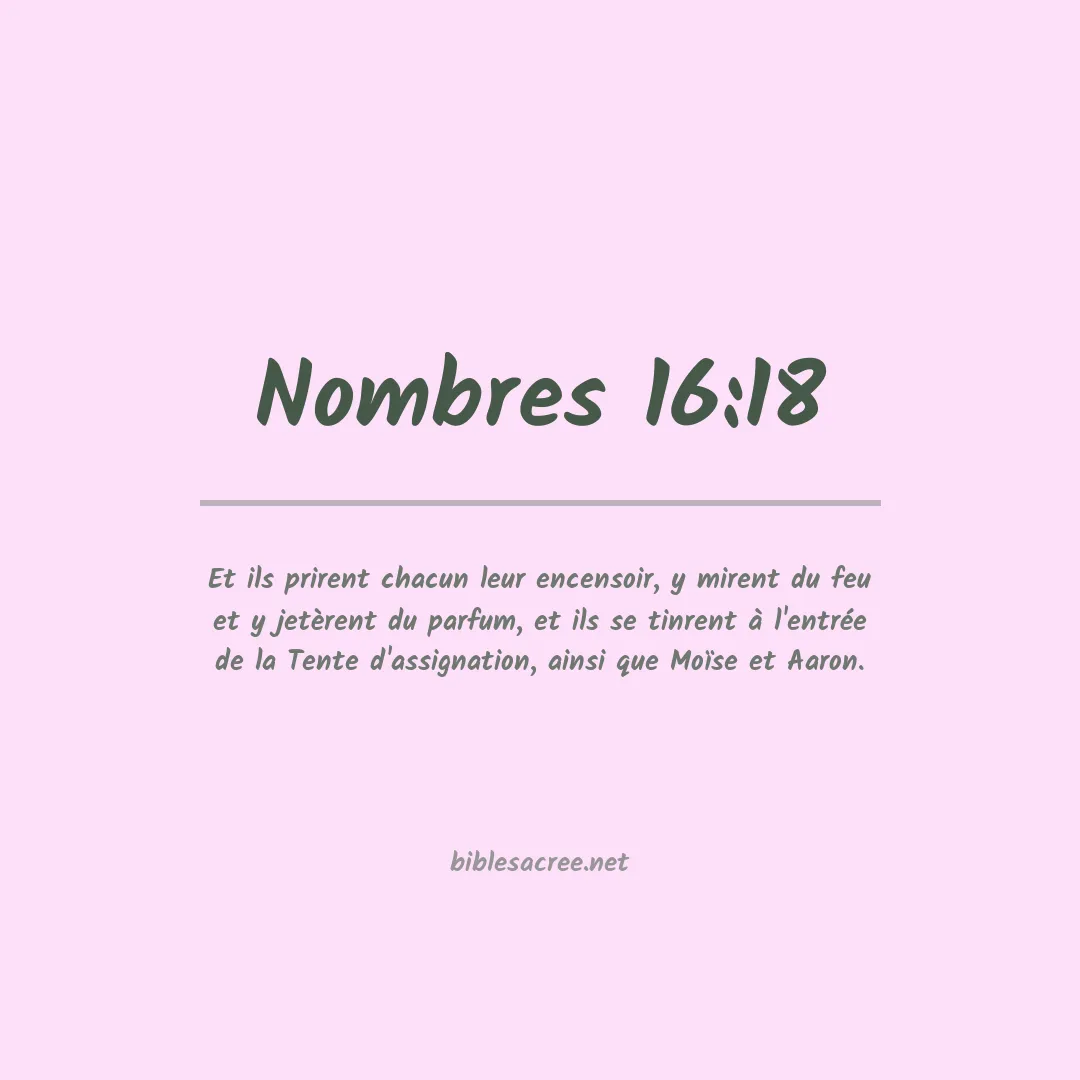 Nombres - 16:18