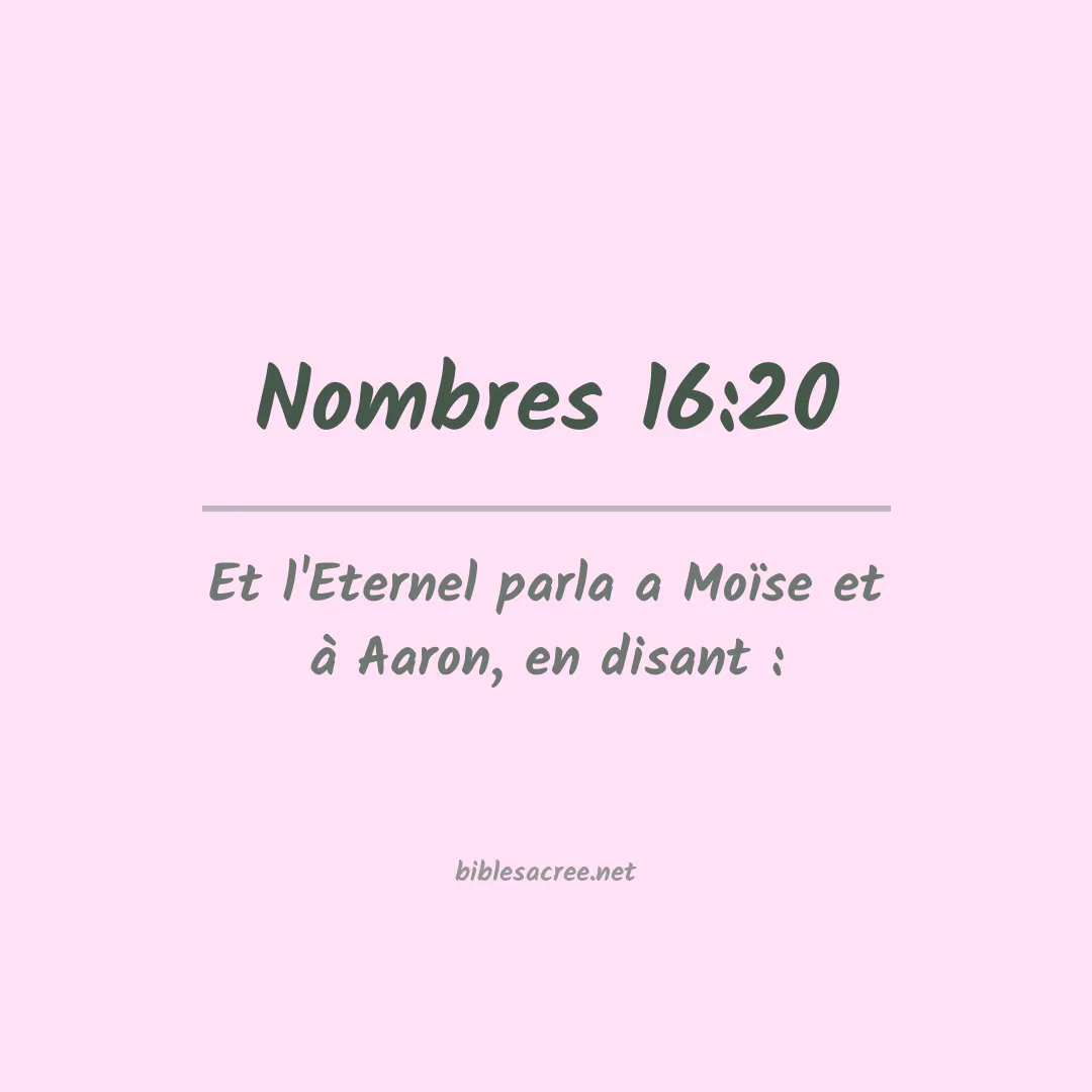 Nombres - 16:20