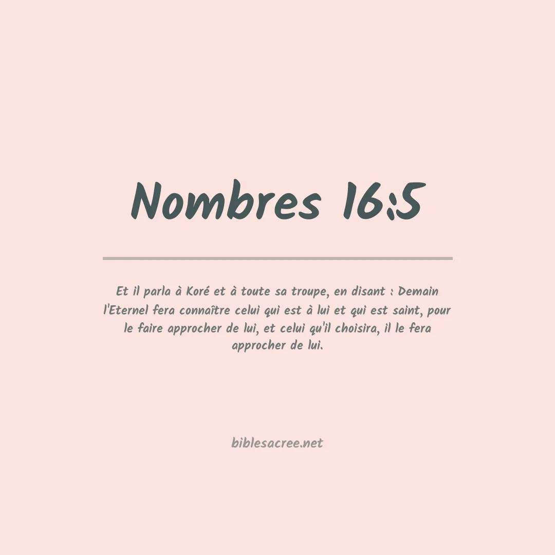 Nombres - 16:5