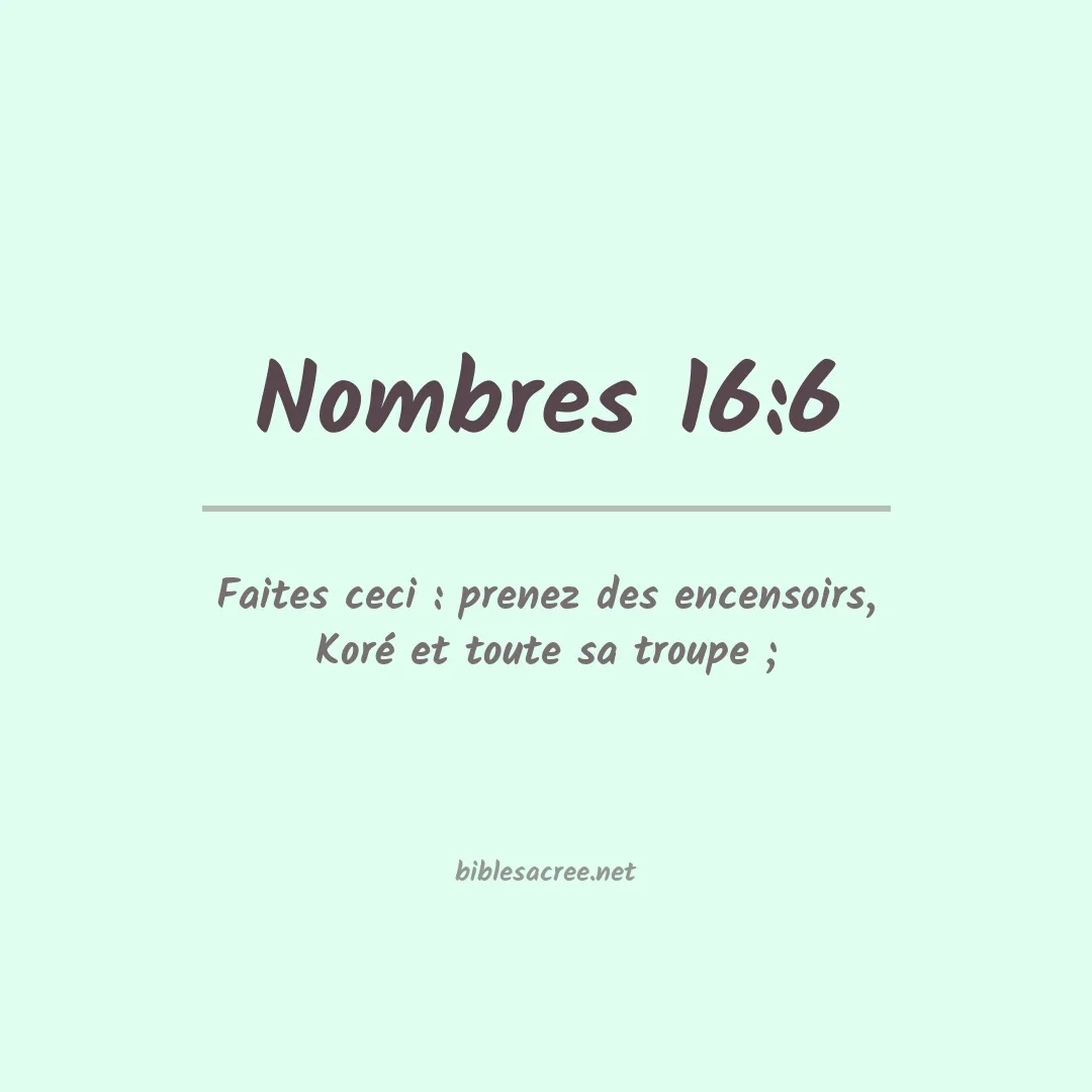 Nombres - 16:6