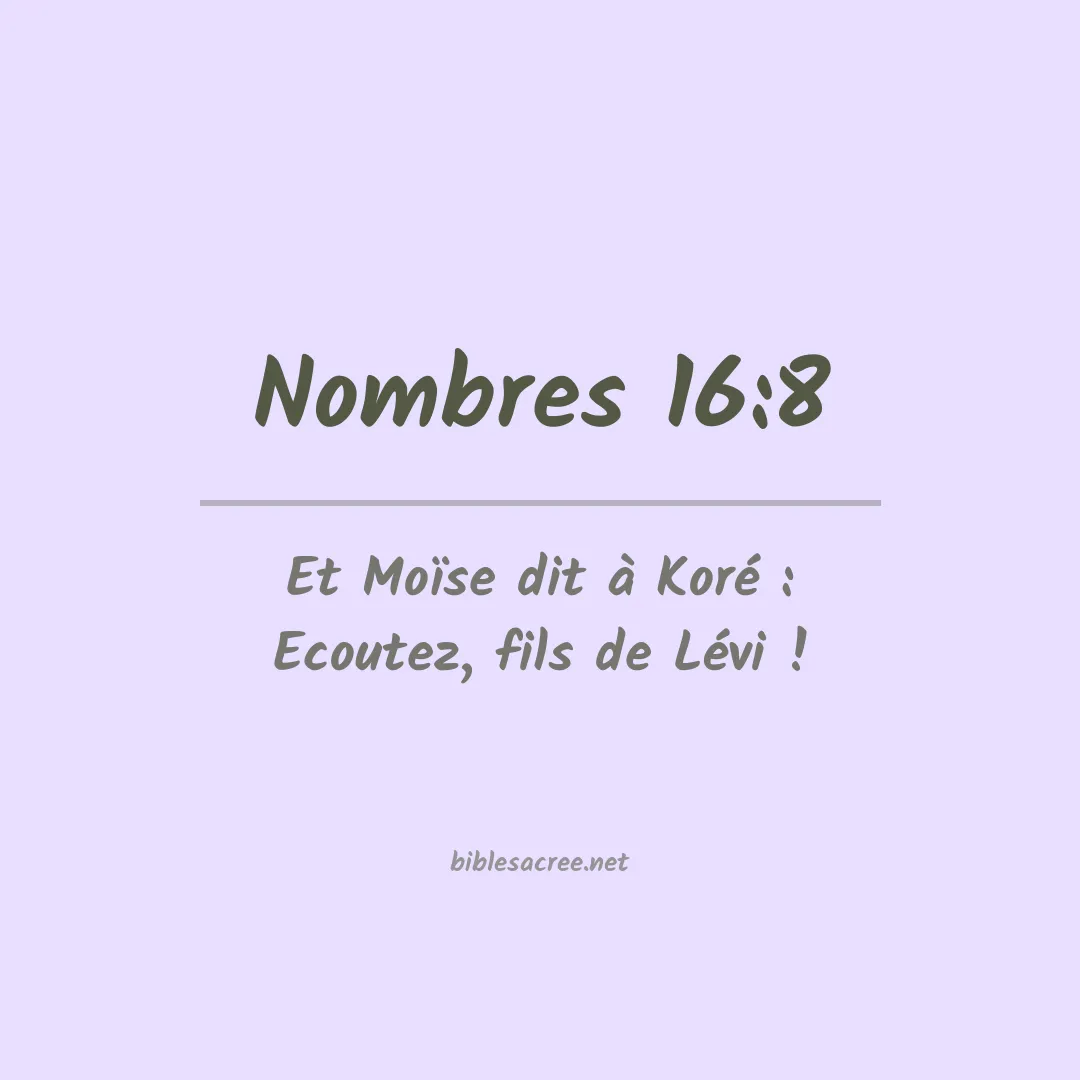 Nombres - 16:8