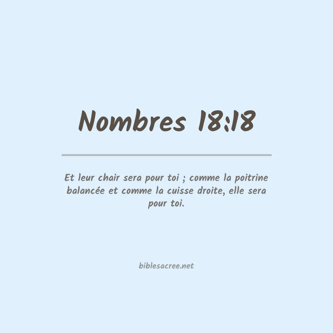 Nombres - 18:18