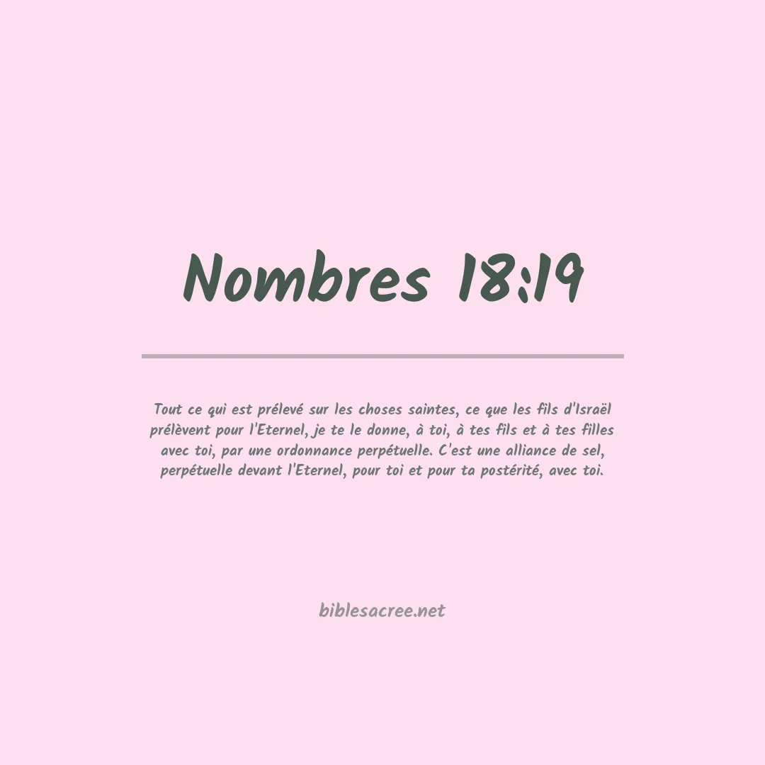 Nombres - 18:19
