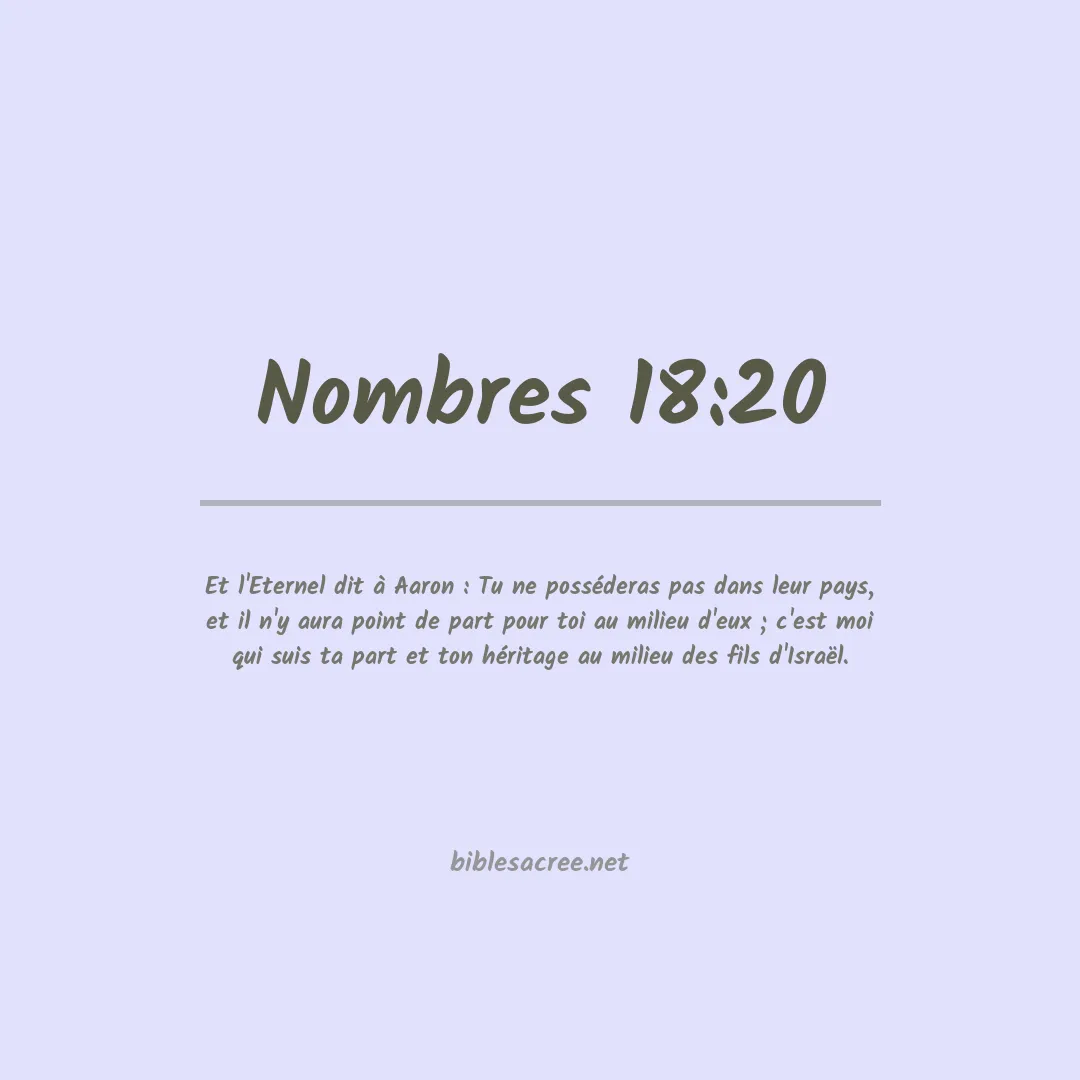Nombres - 18:20