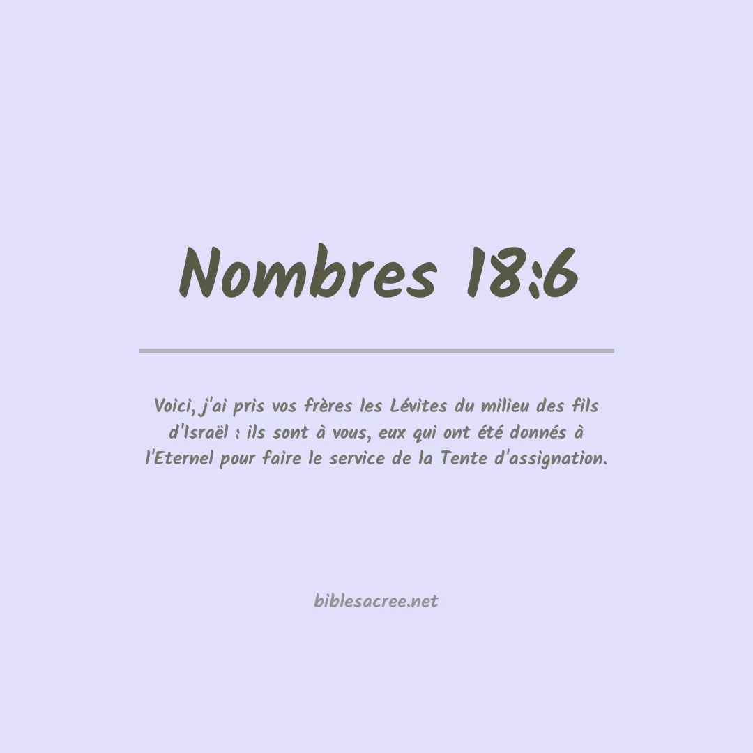 Nombres - 18:6