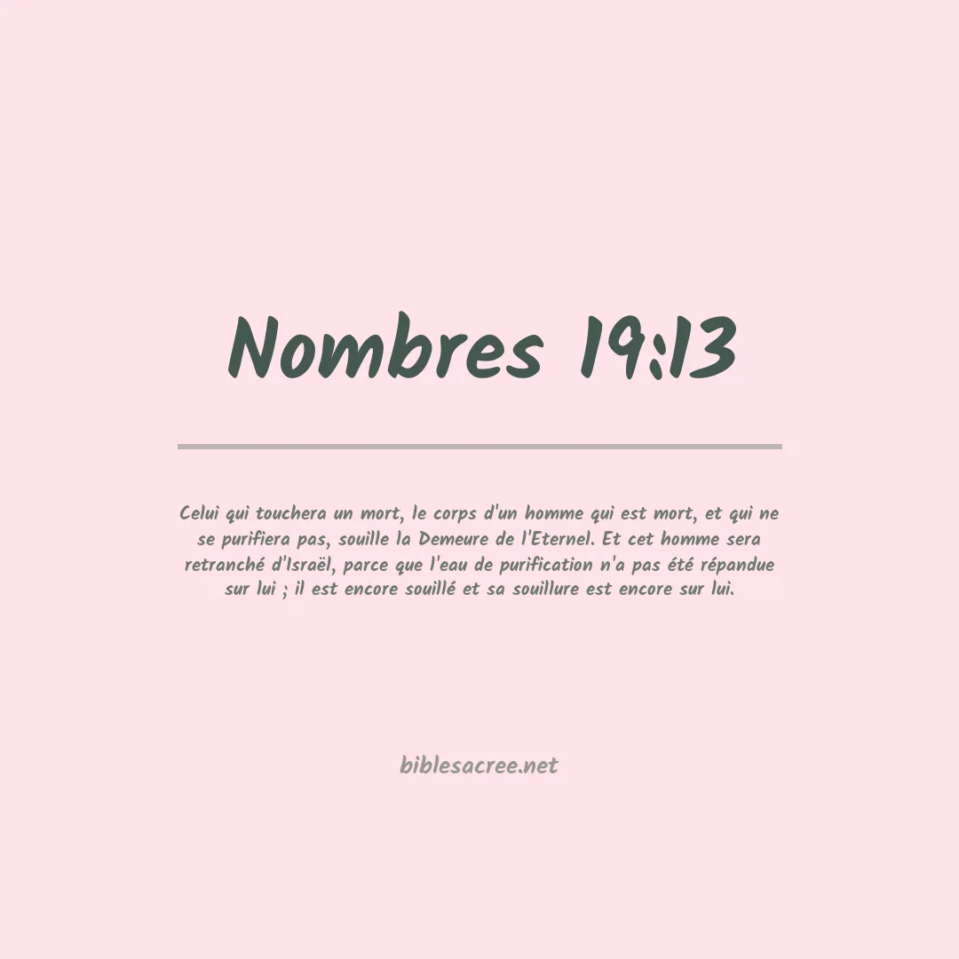 Nombres - 19:13