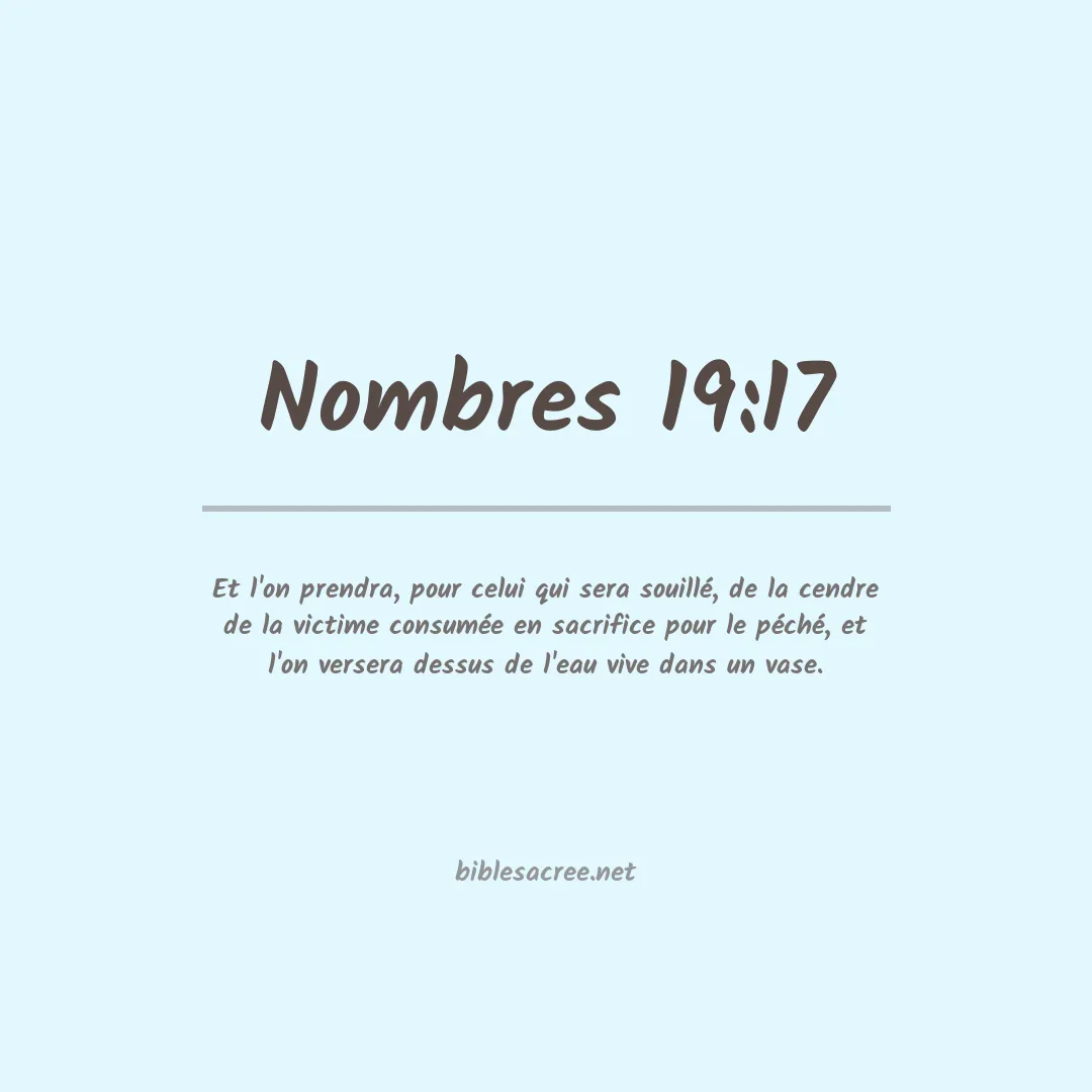 Nombres - 19:17