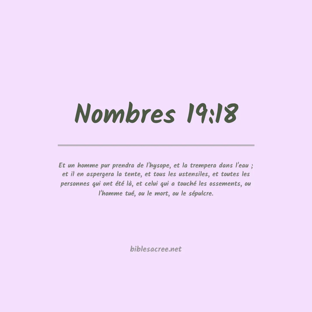 Nombres - 19:18