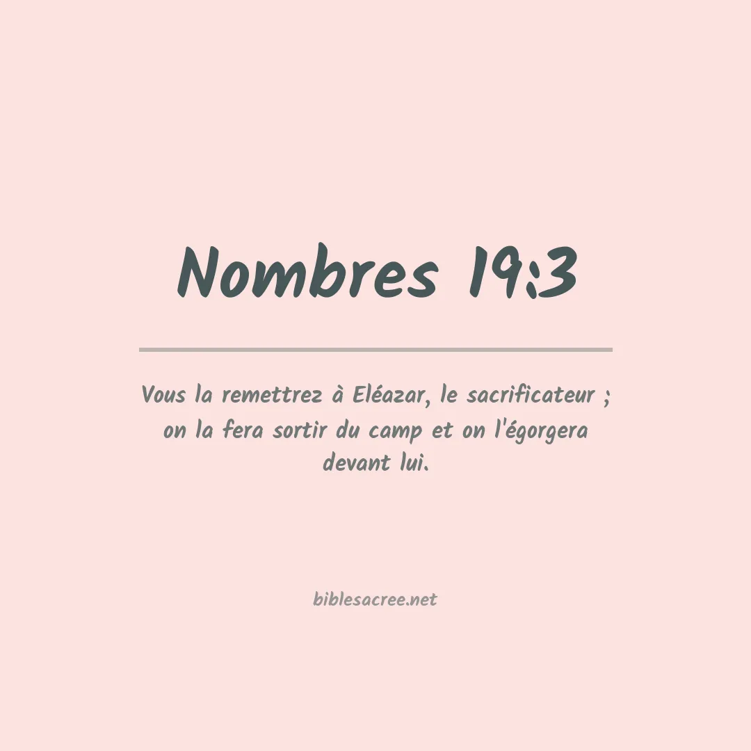 Nombres - 19:3