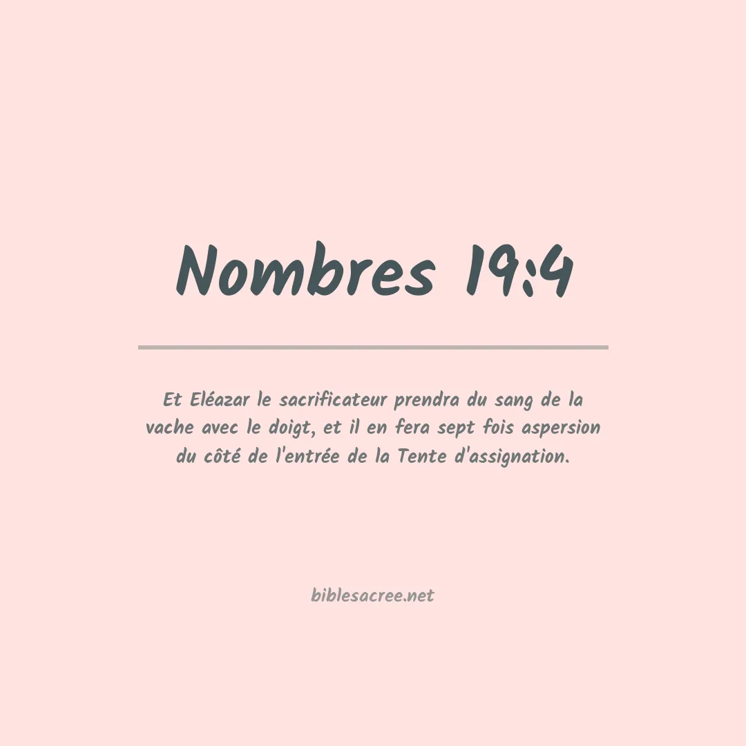 Nombres - 19:4