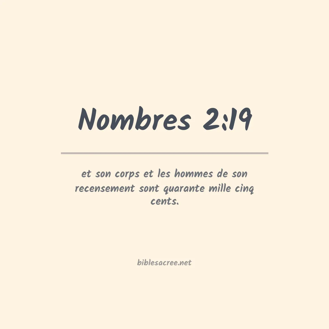 Nombres - 2:19