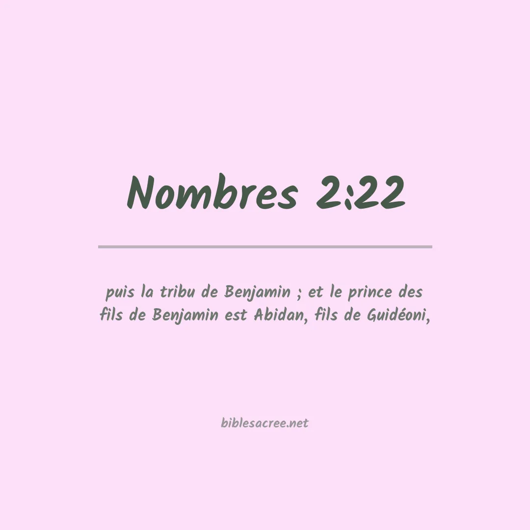 Nombres - 2:22
