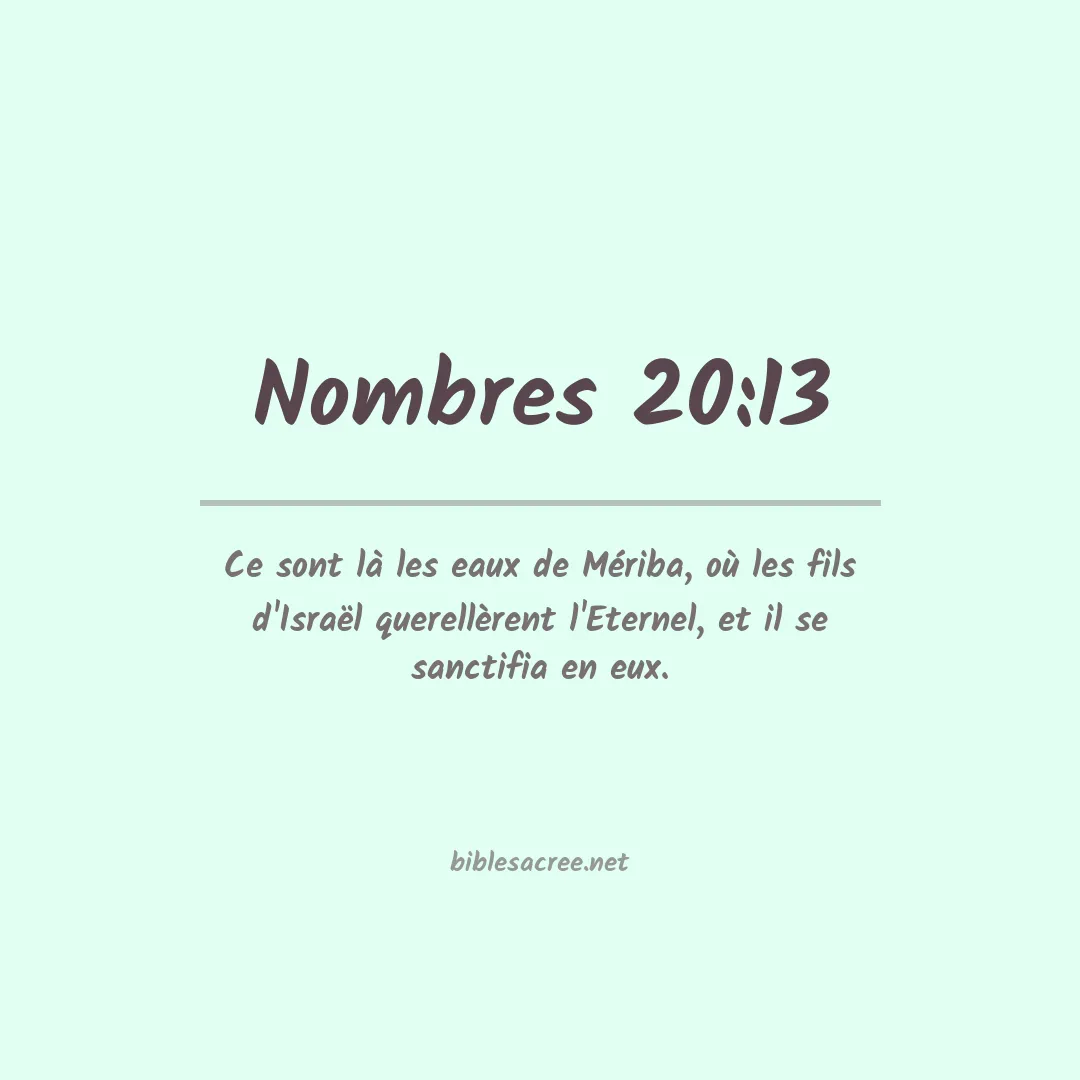 Nombres - 20:13