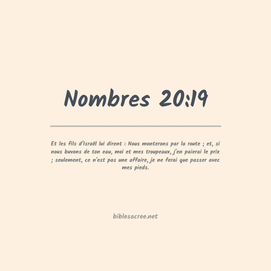 Nombres - 20:19