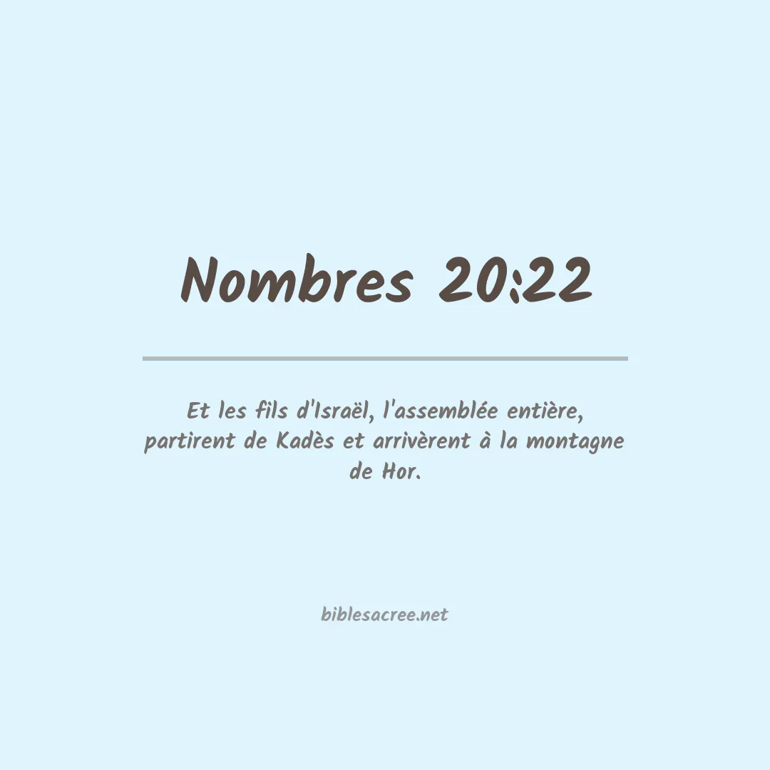 Nombres - 20:22