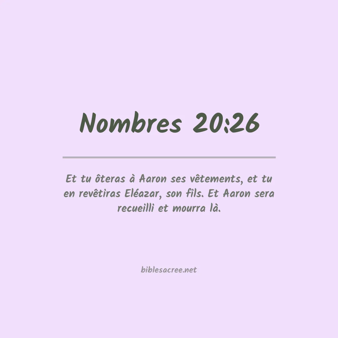 Nombres - 20:26