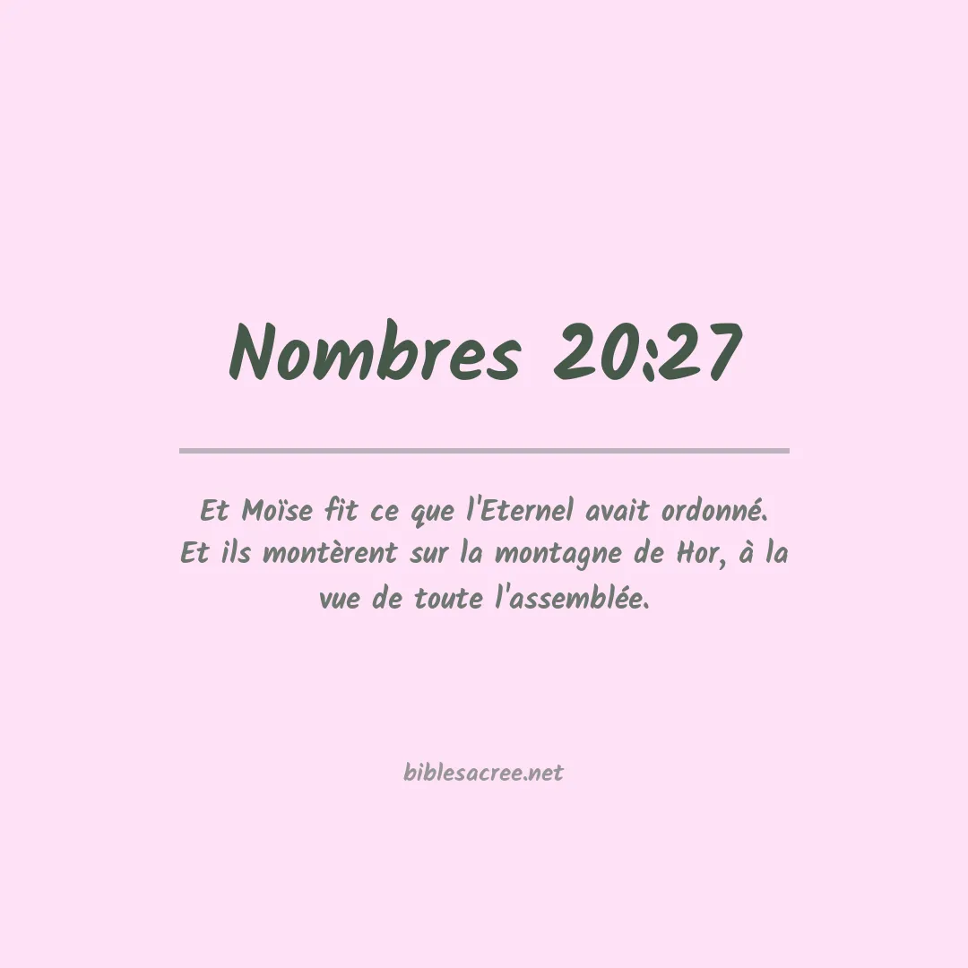Nombres - 20:27