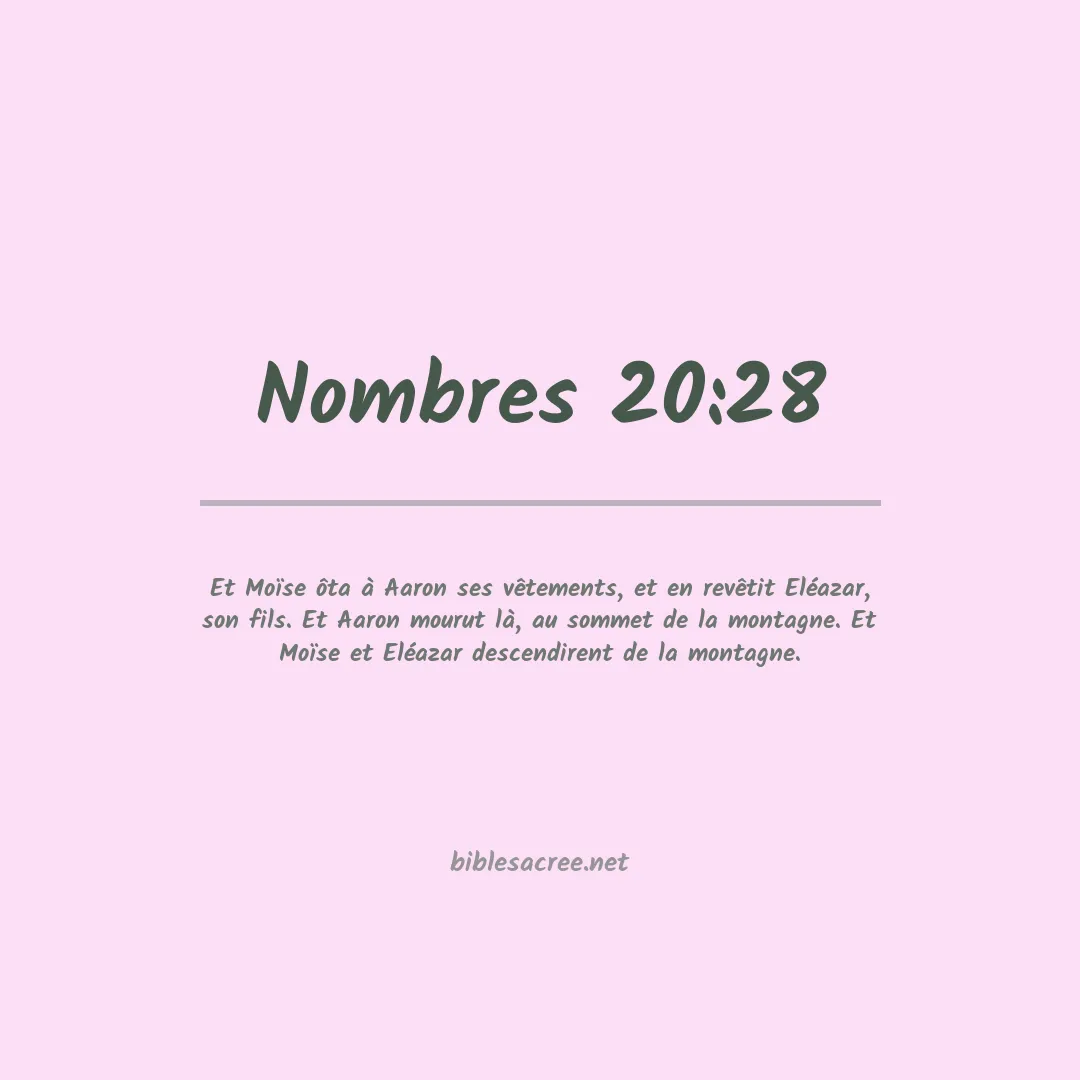 Nombres - 20:28