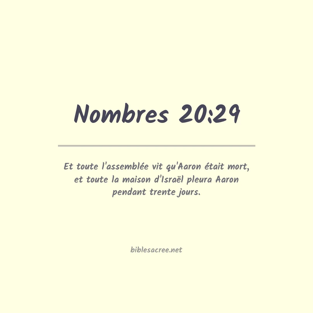 Nombres - 20:29