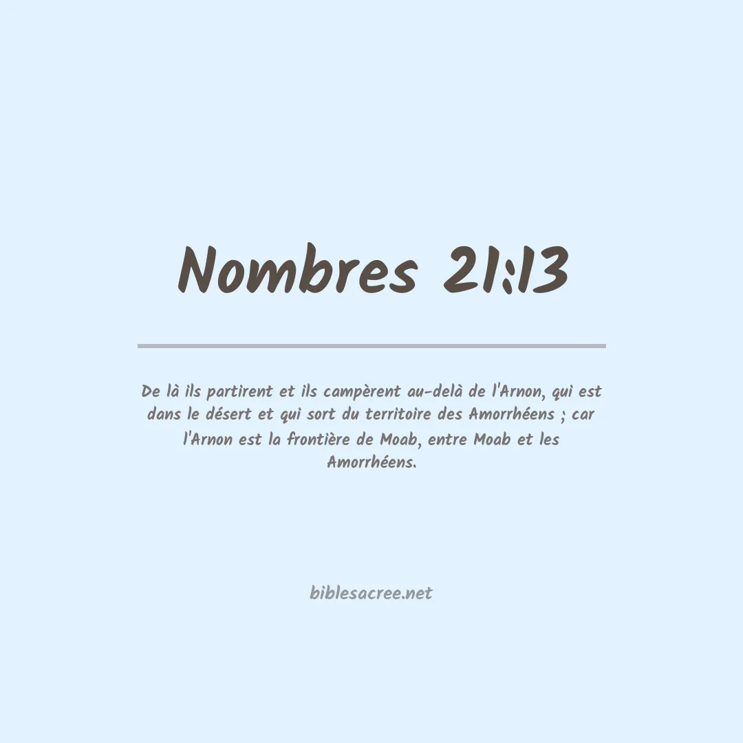 Nombres - 21:13