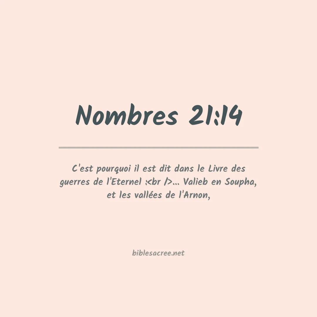 Nombres - 21:14